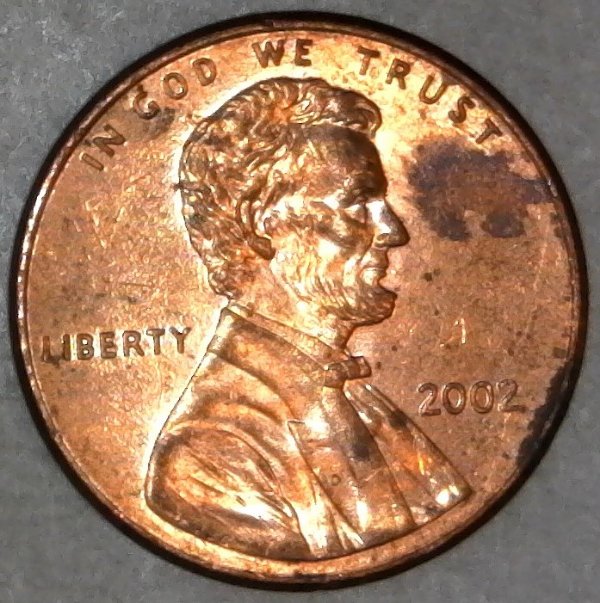 2002-P-Lincoln-Memorial-Cent-With-Nice-Column-Bar-DDR!-To-The-Left